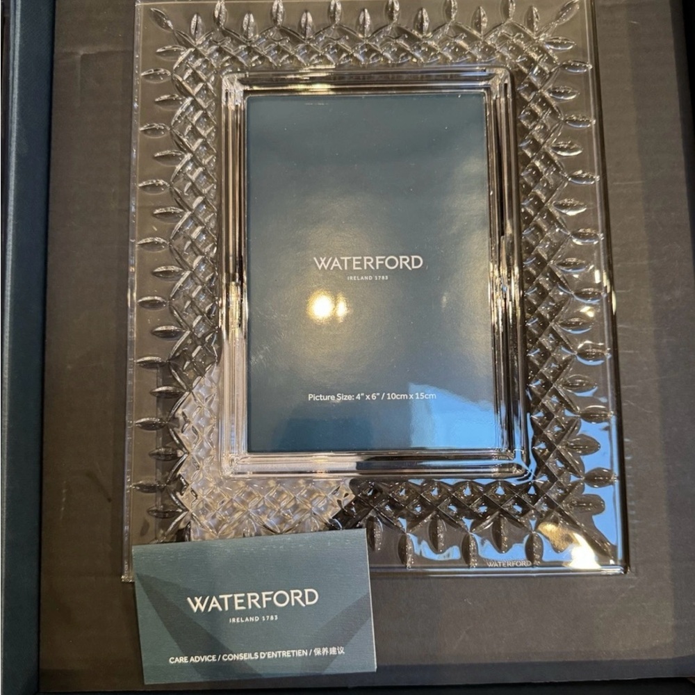 Waterford White Picture Frame with Intricate Accents - Picture 2 of 4